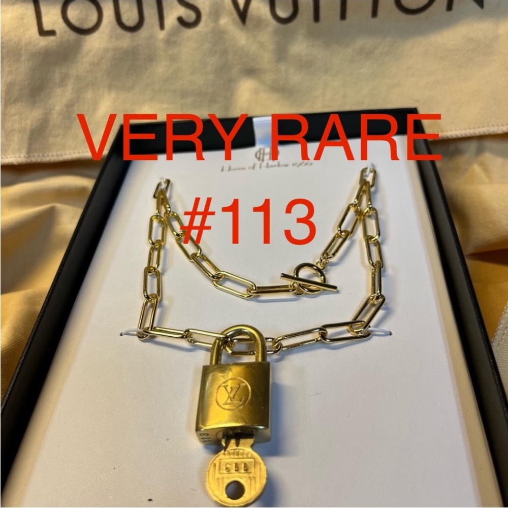 LV #113 “MOST RARE” LOCK AND KEY WITH 2 COAs